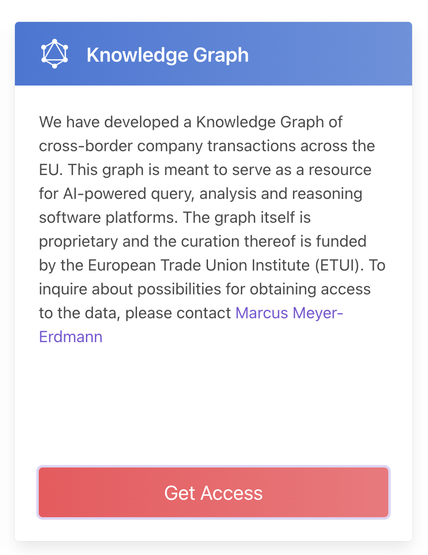 Example of a human-oriented access workflow
